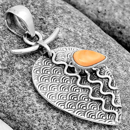 Natural Spiny Oyster Shell - Arizona Pendant P-1267 SDP130307