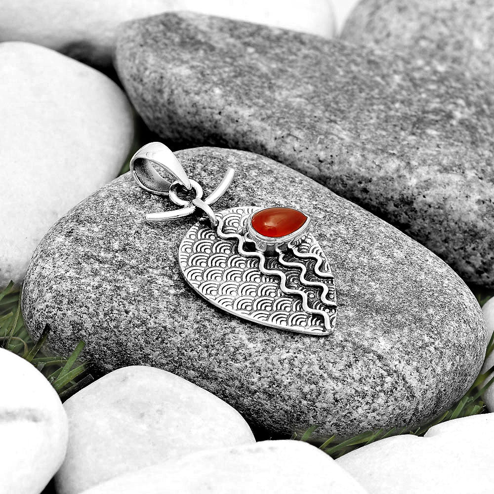 Natural Carnelian Pendant P-1267 SDP130324