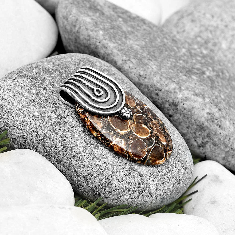 Natural Turtella Jasper - USA Pendant P-1584 SDP130375