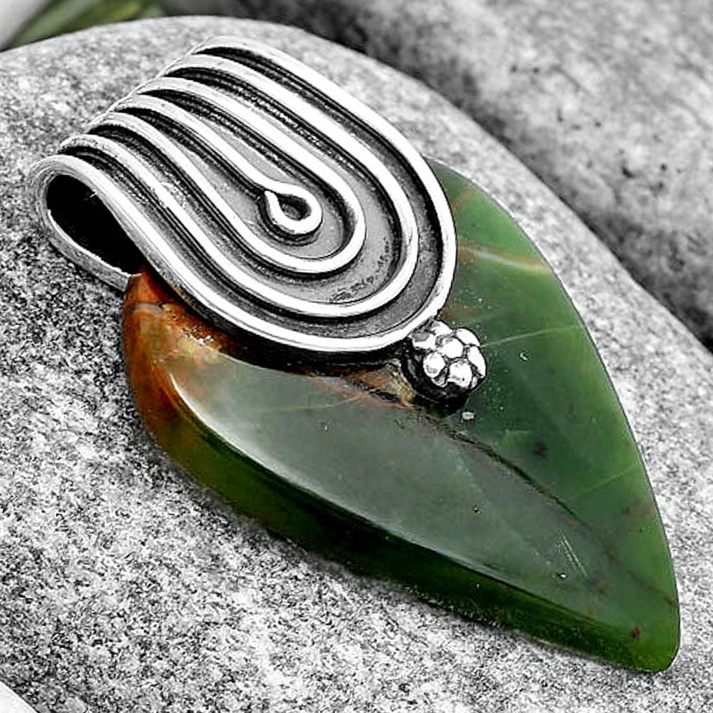 Natural Chrome Chalcedony Pendant P-1584 SDP130389