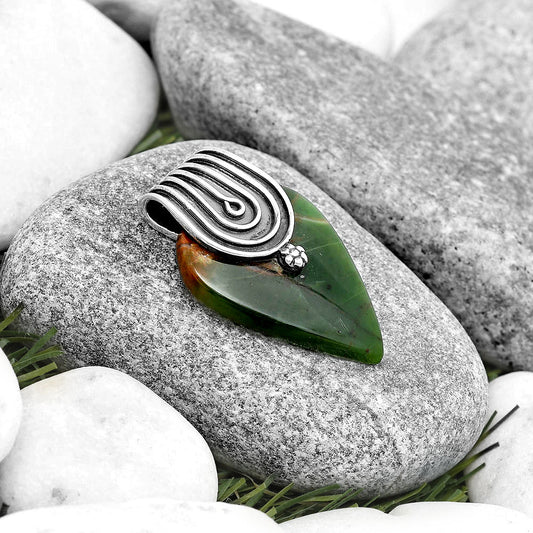 Natural Chrome Chalcedony Pendant P-1584 SDP130389