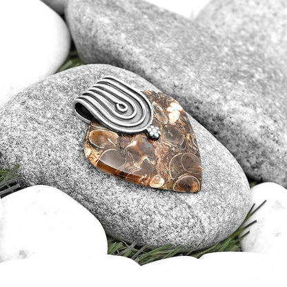 Natural Turtella Jasper - USA Pendant P-1584 SDP130392