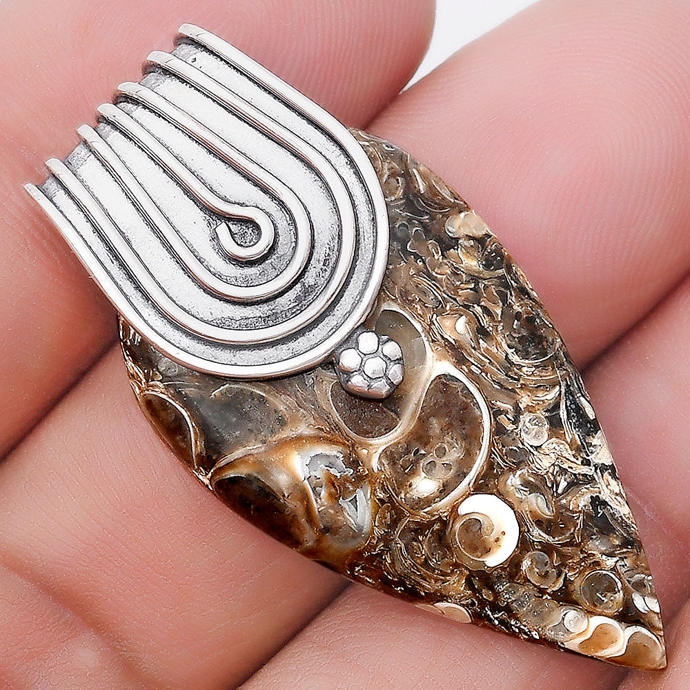 Natural Turtella Jasper - USA Pendant P-1584 SDP130399