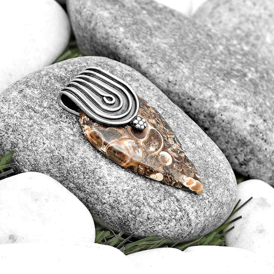 Natural Turtella Jasper - USA Pendant P-1584 SDP130399
