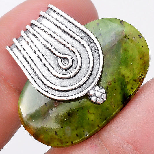 Natural Chrome Chalcedony Pendant P-1584 SDP130401