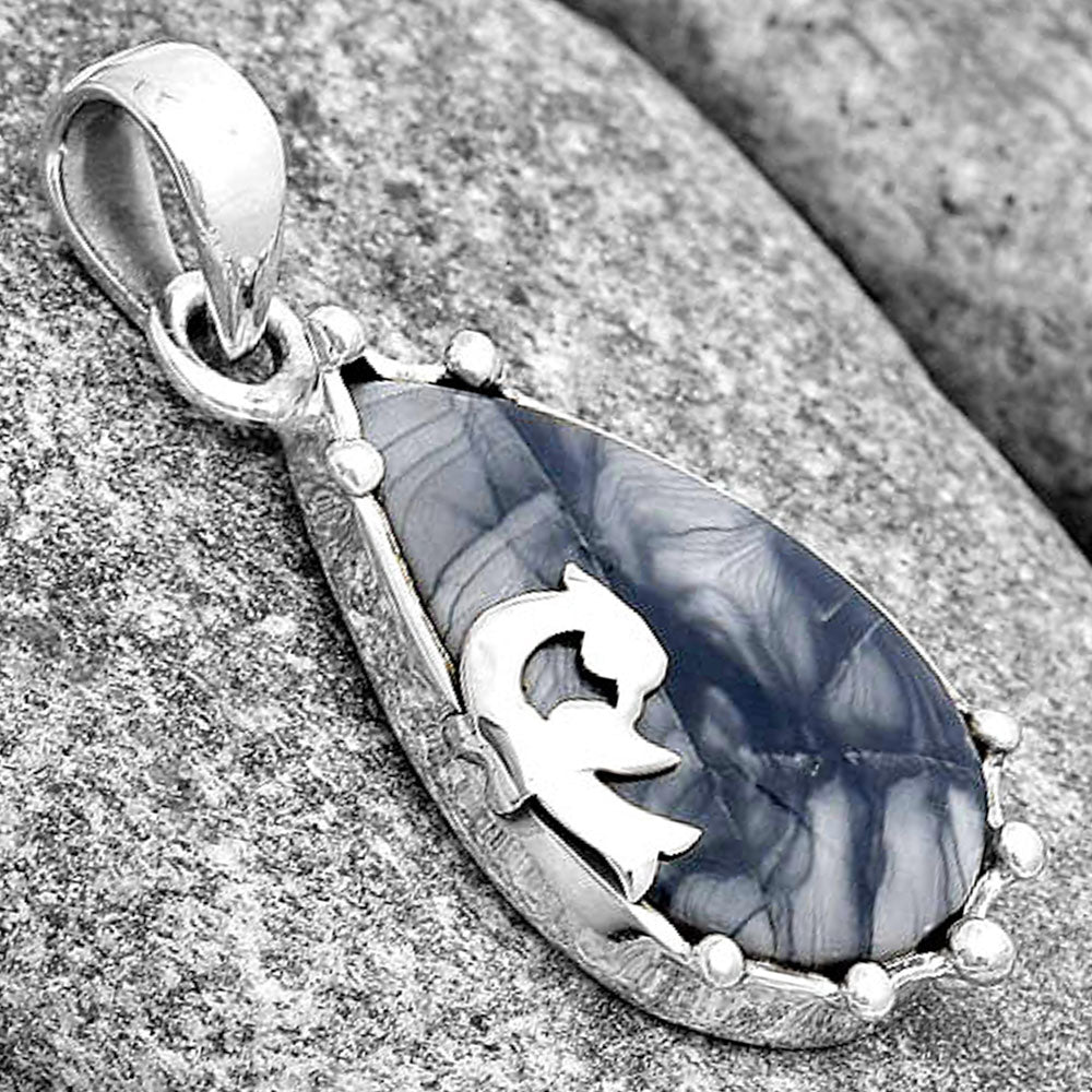 Natural Picasso Jasper Pendant P-1698 SDP130459