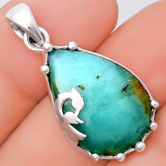Natural Boulder Chrysoprase Australia Pendant P-1698 SDP130467