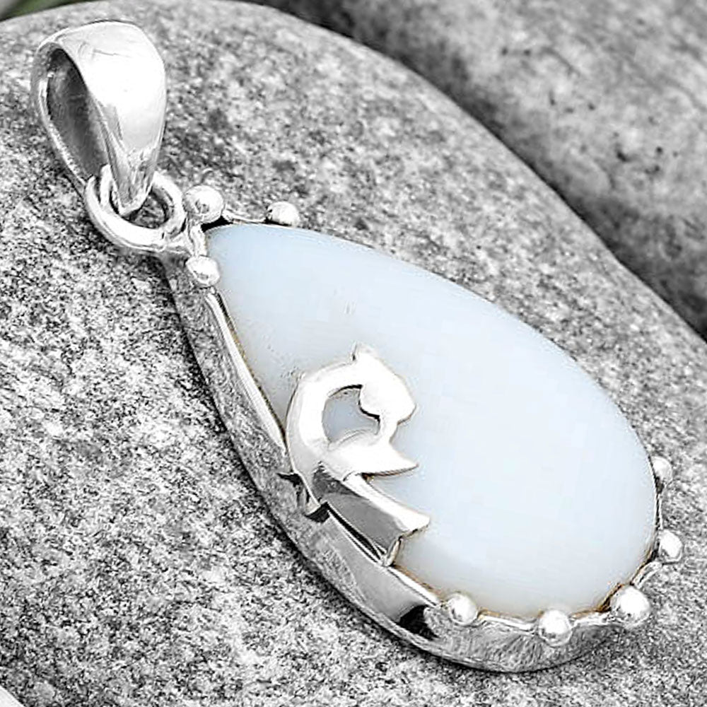 Natural White Opal Pendant P-1698 SDP130468