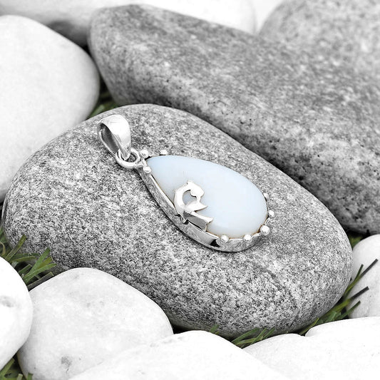 Natural White Opal Pendant P-1698 SDP130468