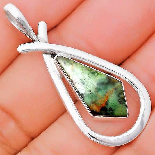 Natural Chrome Chalcedony Pendant P-1314 SDP130548