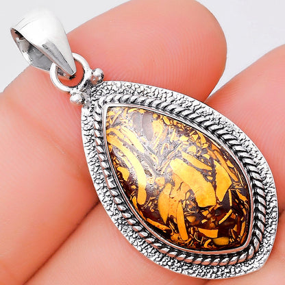Natural Coquina Fossil Jasper - India Pendant P-1181 SDP130569