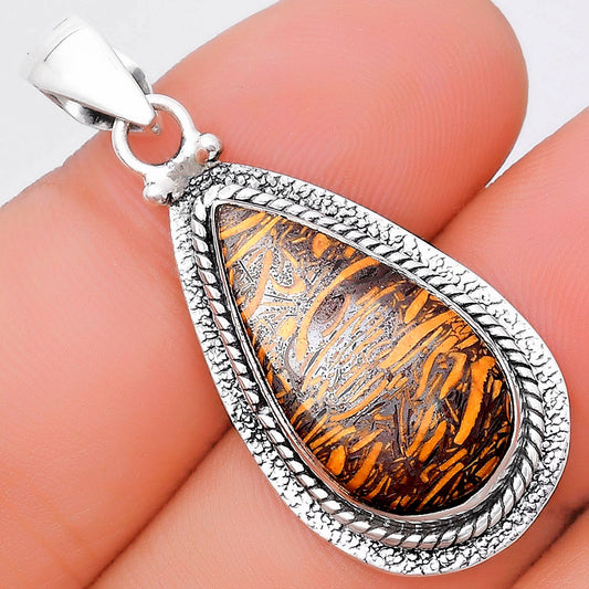 Natural Coquina Fossil Jasper - India Pendant P-1181 SDP130573