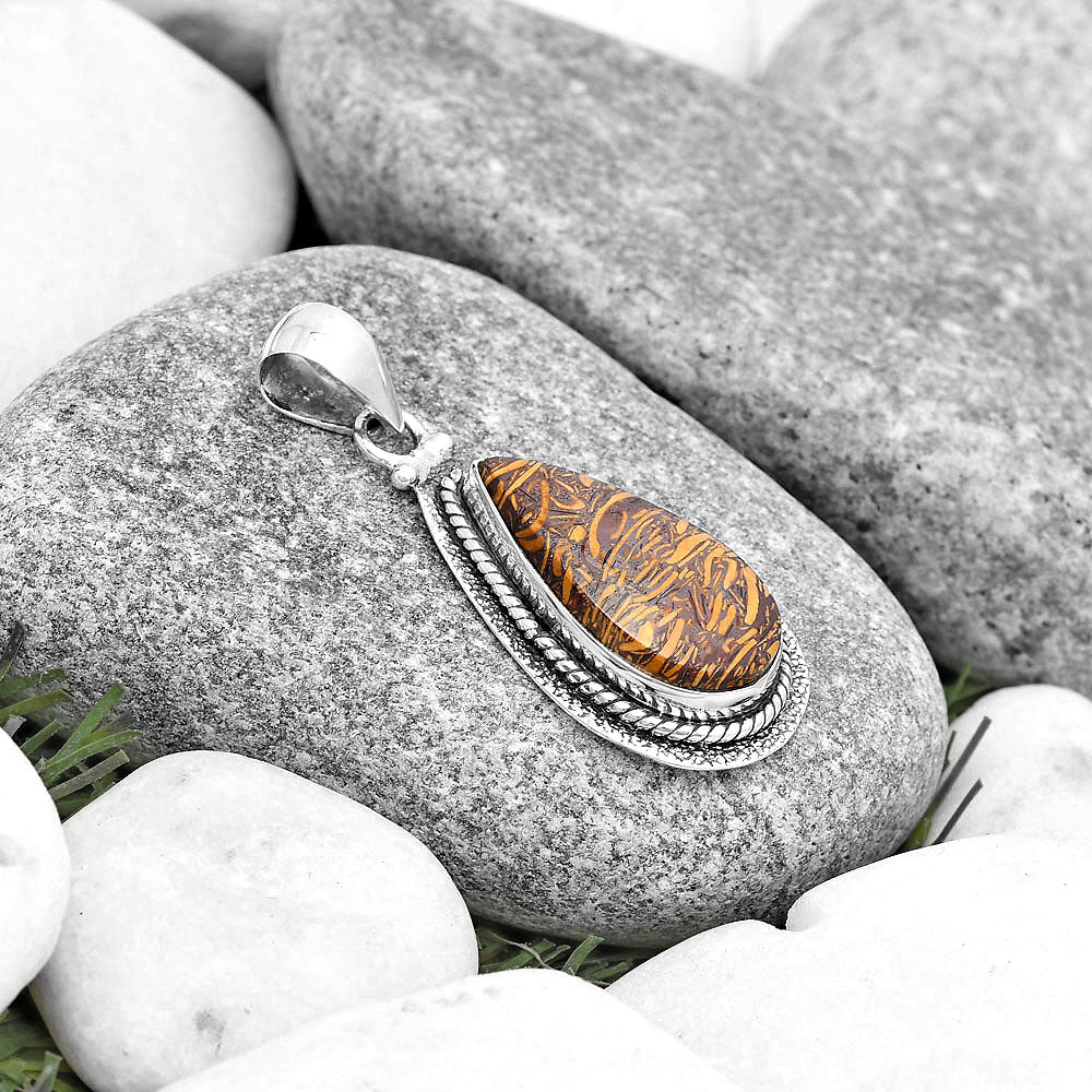 Natural Coquina Fossil Jasper - India Pendant P-1181 SDP130573