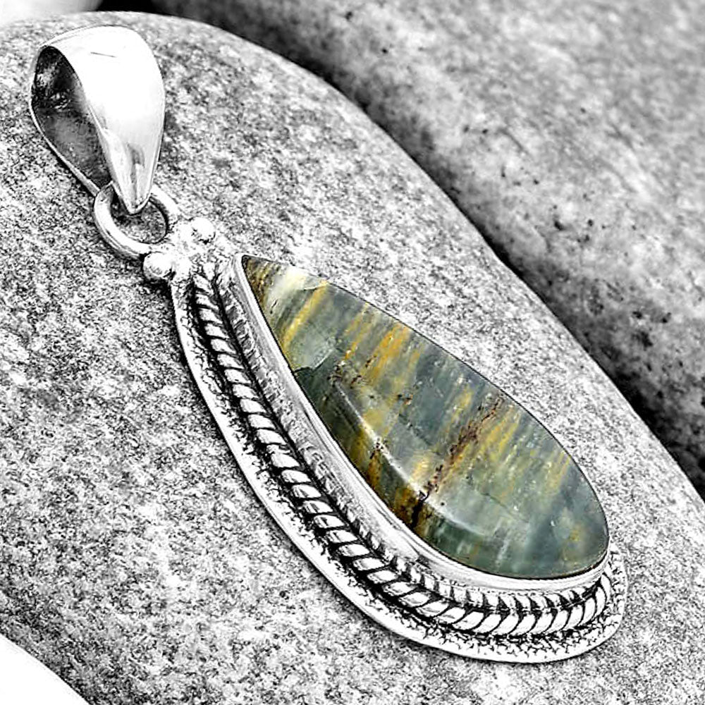Natural Blue Aragonite Pendant P-1181 SDP130578