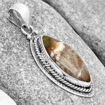 Natural Australian Prehnite Pendant P-1181 SDP130587