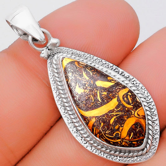 Natural Coquina Fossil Jasper - India Pendant P-1181 SDP130594