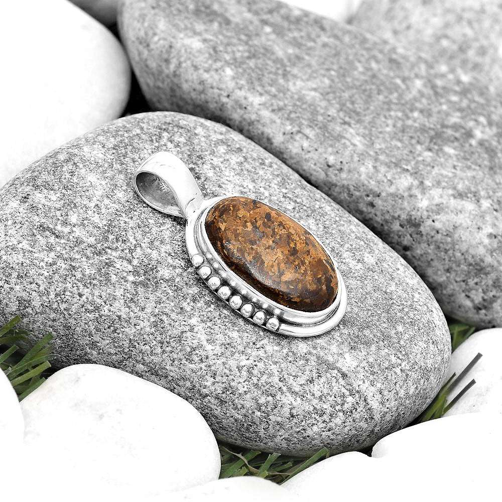 Natural Bronzite Pendant P-1326 SDP130679