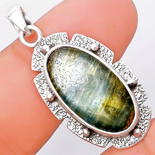 Natural Blue Aragonite Pendant P-1485 SDP130695