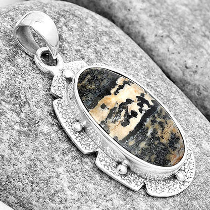 Natural Russian Honey Dendrite Opal Pendant P-1485 SDP130696
