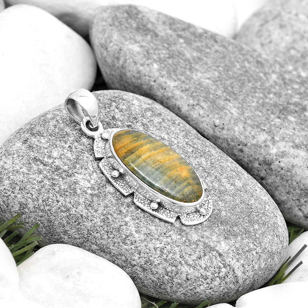 Natural Blue Aragonite Pendant P-1485 SDP130705