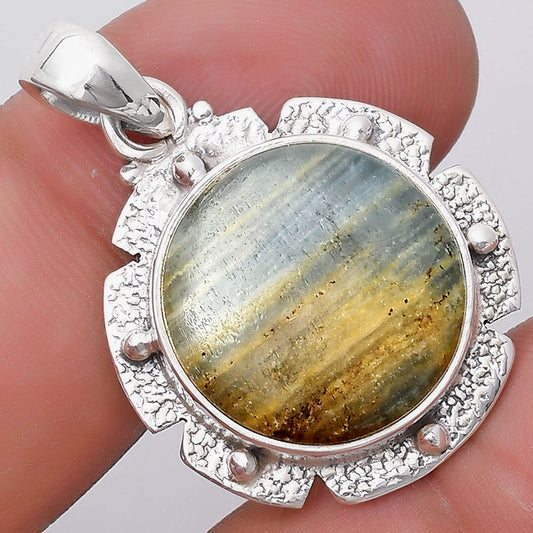 Natural Blue Aragonite Pendant P-1485 SDP130706