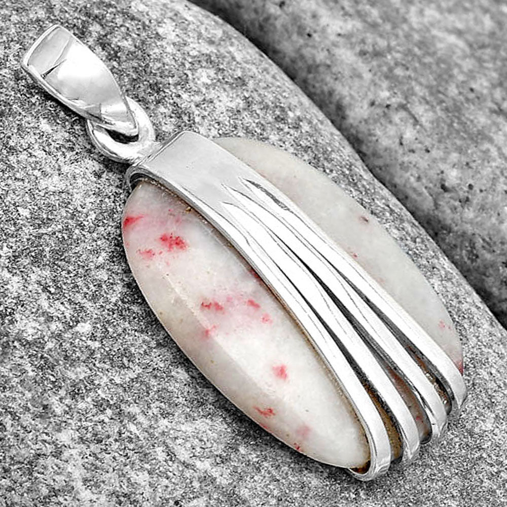 Natural Cinnabar Pendant P-1302 SDP130730