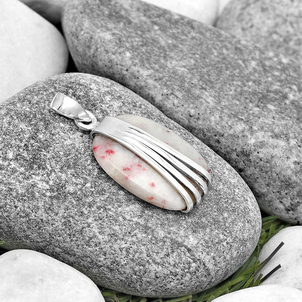 Natural Cinnabar Pendant P-1302 SDP130730