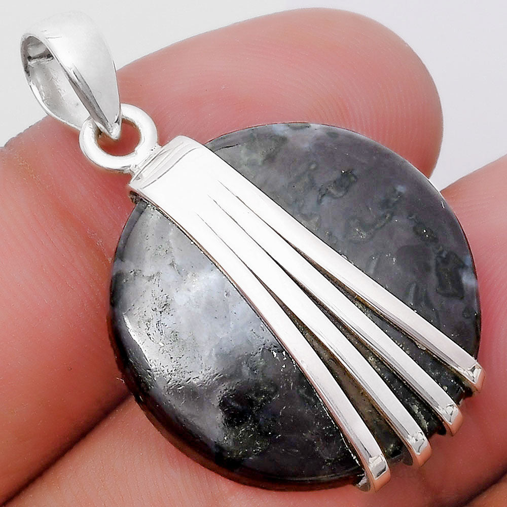 Natural Indigo Gabbro Pendant P-1302 SDP130733