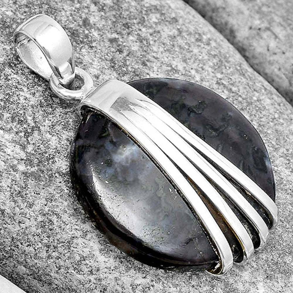 Natural Indigo Gabbro Pendant P-1302 SDP130733