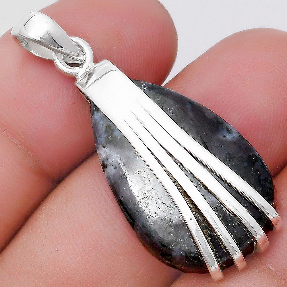 Natural Indigo Gabbro Pendant P-1302 SDP130740