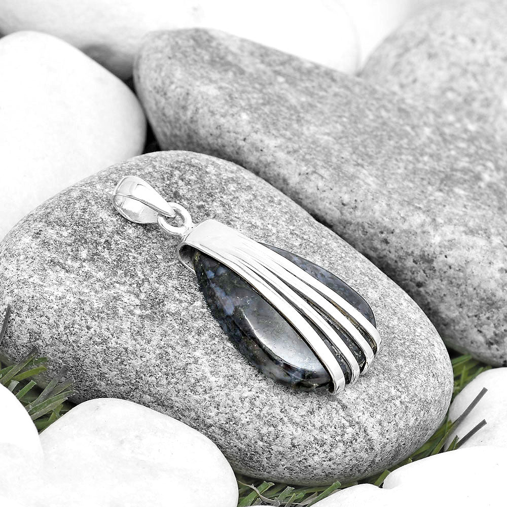 Natural Indigo Gabbro Pendant P-1302 SDP130748