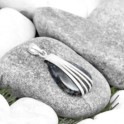 Natural Indigo Gabbro Pendant P-1302 SDP130748