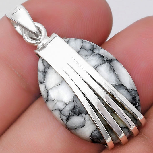 Natural Pinolith Stone Pendant P-1302 SDP130756