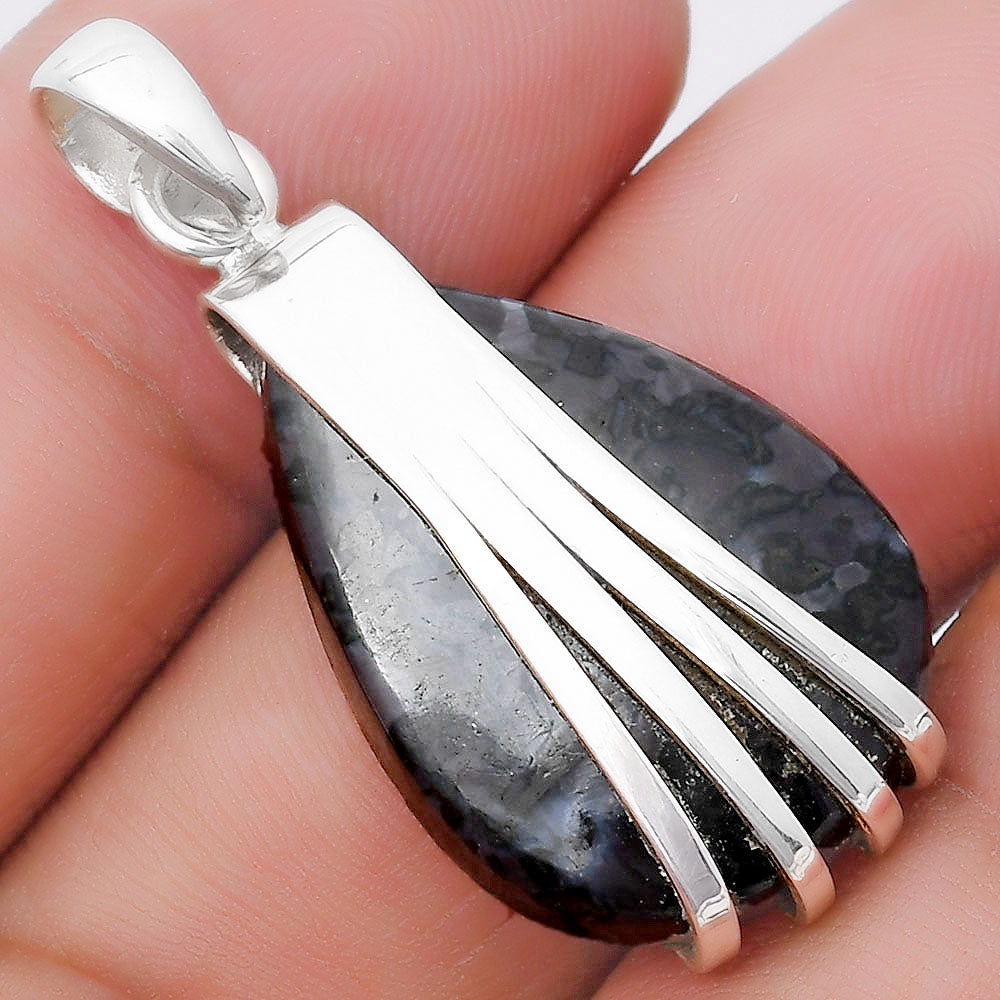 Natural Indigo Gabbro Pendant P-1302 SDP130757