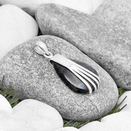 Natural Indigo Gabbro Pendant P-1302 SDP130757