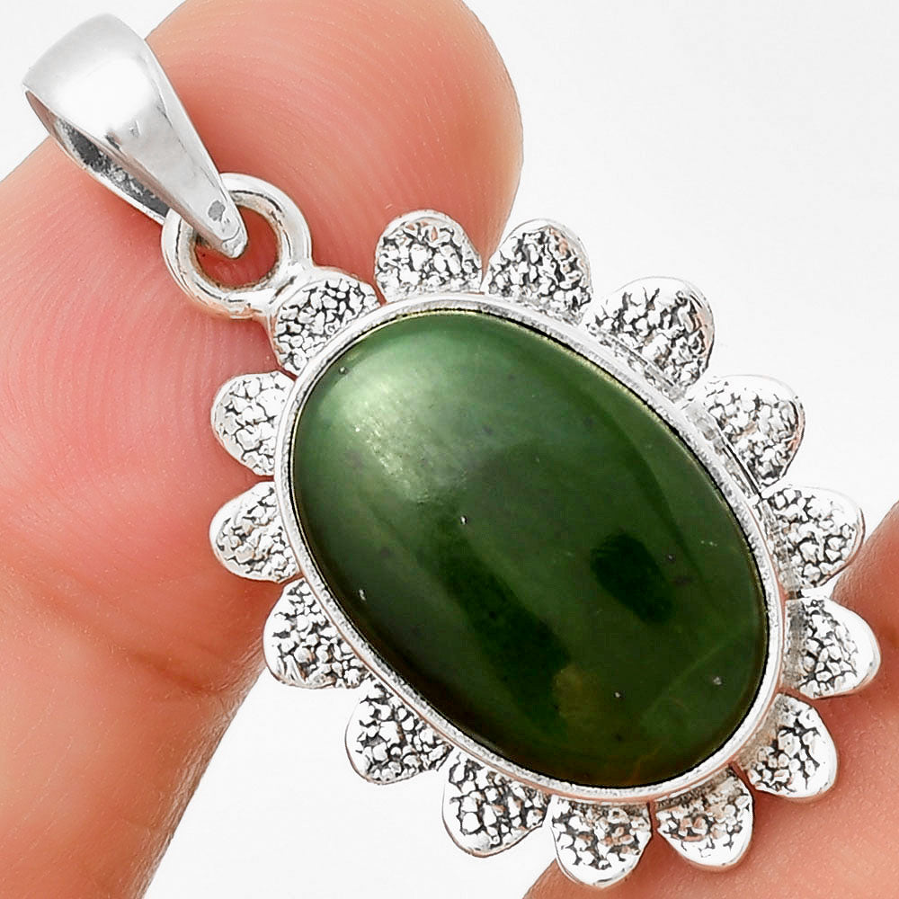 Natural Chrome Chalcedony Pendant P-1205 SDP130765