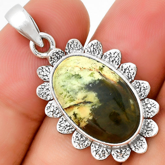 Natural Chrome Chalcedony Pendant P-1205 SDP130790