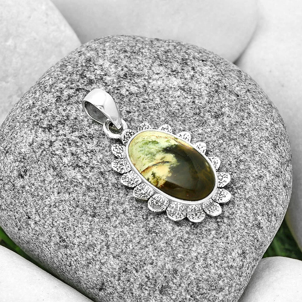 Natural Chrome Chalcedony Pendant P-1205 SDP130790