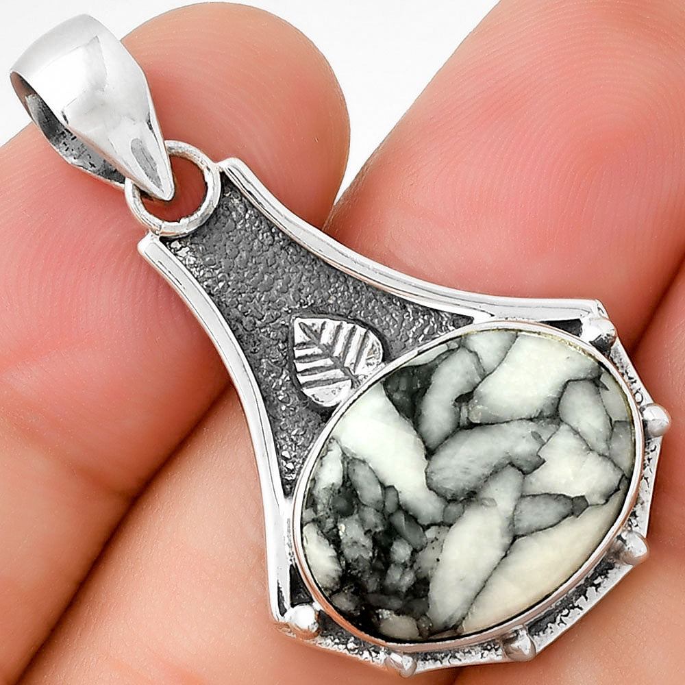 Natural Pinolith Stone Pendant P-1715 SDP130791