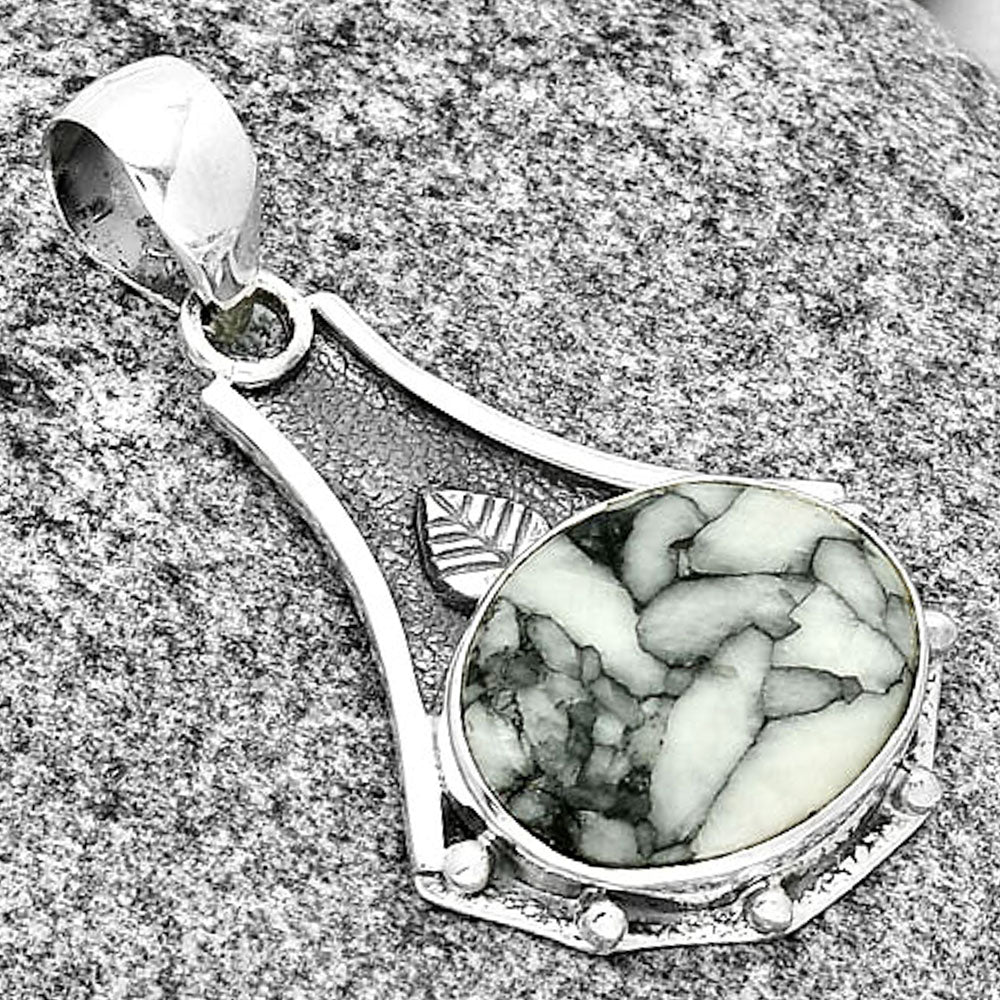 Natural Pinolith Stone Pendant P-1715 SDP130791