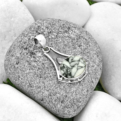 Natural Pinolith Stone Pendant P-1715 SDP130791