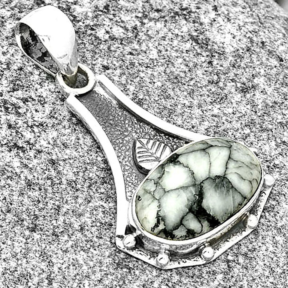Natural Pinolith Stone Pendant P-1715 SDP130800