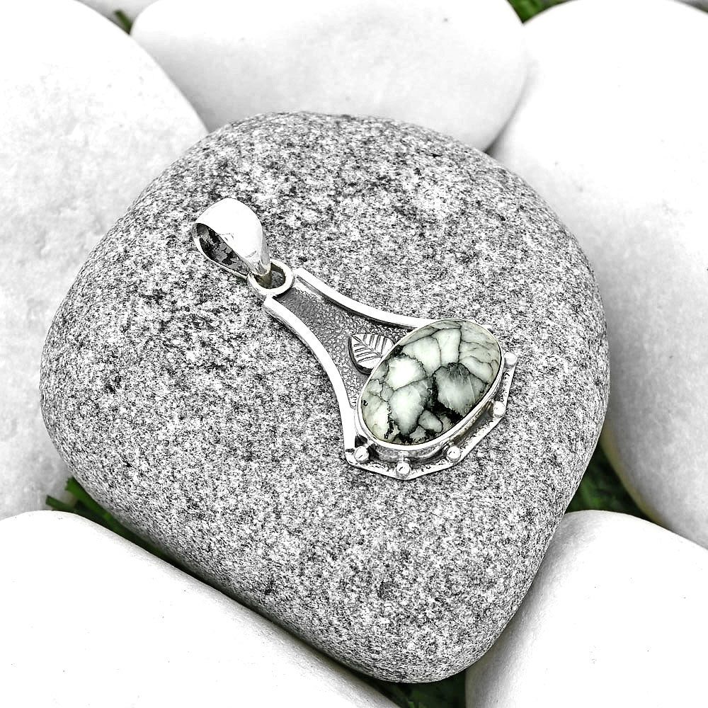 Natural Pinolith Stone Pendant P-1715 SDP130800