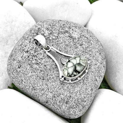 Natural Pinolith Stone Pendant P-1715 SDP130800
