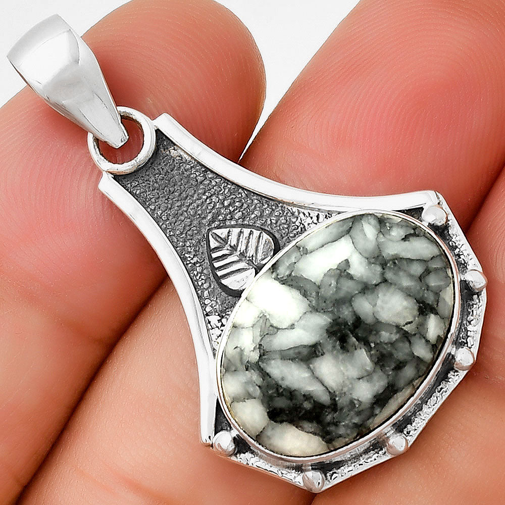 Natural Pinolith Stone Pendant P-1715 SDP130807