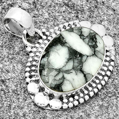 Natural Pinolith Stone Pendant P-1677 SDP130974