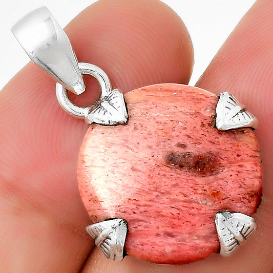 Natural Pink Tulip Quartz Pendant P-1548 SDP130986
