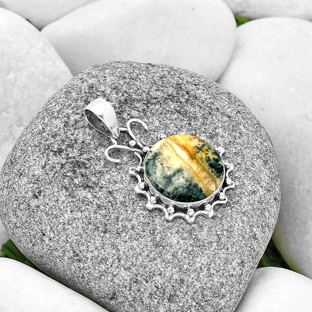 Natural Blue Scheelite - Turkey Pendant P-1249 SDP131049