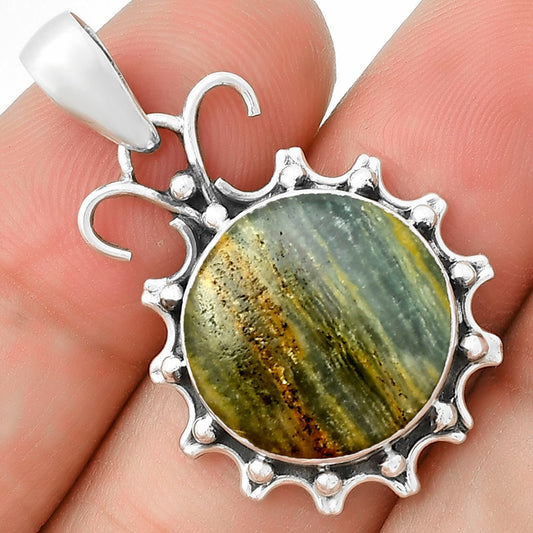 Natural Blue Aragonite Pendant P-1249 SDP131055