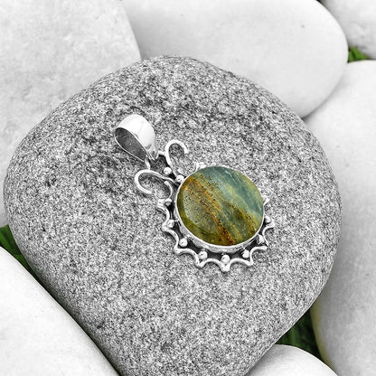 Natural Blue Aragonite Pendant P-1249 SDP131055